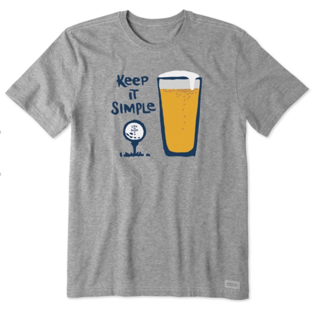 MEN'S KEEP IT SIMPLE GOLF & BEER SHORT SLEEVE TEE